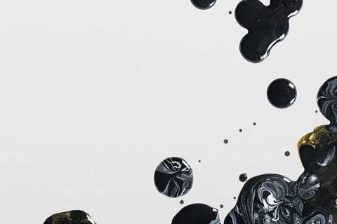 Gray and black liquid marble background DIY abstract flowing texture Stock Illustration