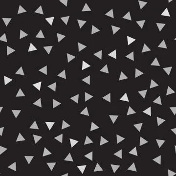Gray and black triangle pattern. Seamless vector background Stock Illustration
