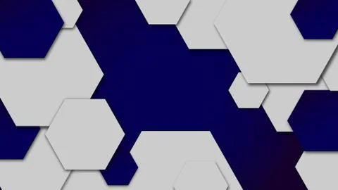 Gray and blue background with polygon shapes with text space in the center Stock Illustration