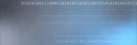 Gray and blue binary code background template animation Stock Footage 340557721
