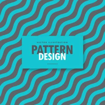 Gray and blue wavy diagonal lines background Stock Illustration