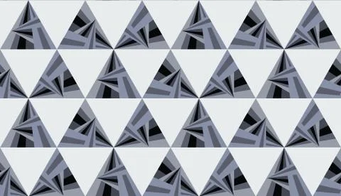 Gray and gray triangle pattern, background Stock Illustration