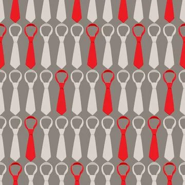 Gray and red ties Stock Illustration