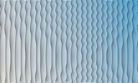 Gray and silver abstract background with vertical smooth waves Stock Illustration