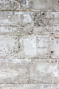 Gray and white cinder block wall background Stock-Fotos
