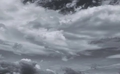 Gray and white cloud abstract background. Sad, dead, hopeless, and despair ba 写真素材