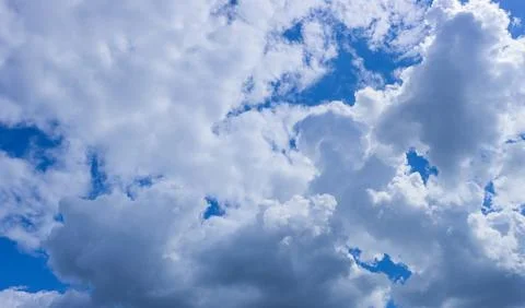Gray and white clouds in the sky. 写真素材