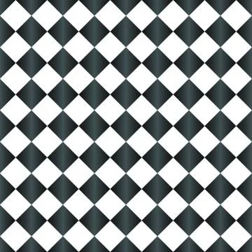 Gray and white diamond pattern repeat background Illustrazione stock