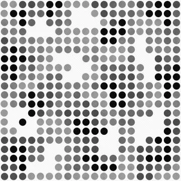 Gray and White Polka Dot Mosaic Abstract Design Tile Pattern Repeat Backgroun Illustrazione stock