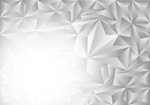 Gray and white polygon abstract vector background, Vector illustration Stock Illustration