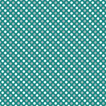 Gray and white small polka dot pattern repeat background Stock Illustration