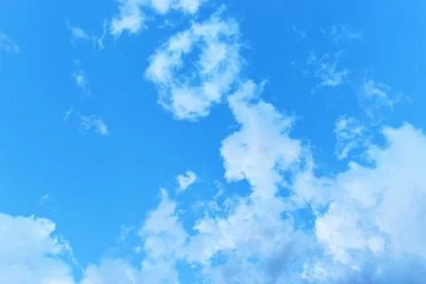 Gray and white Thunder clouds with a smoke ring Foto stock