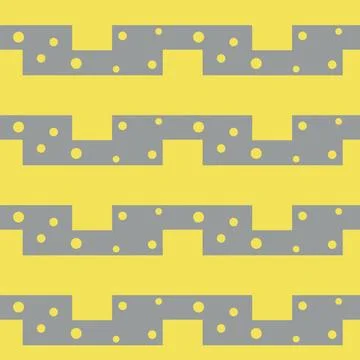 Gray and yellow seamless vector abstract pattern Stock Illustration