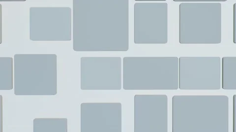 Gray animated background. the gray-blue tiles increase and decrease. 3d render 库存影片 166145137
