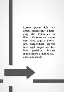 Gray arrow dark infographics Stock Illustration
