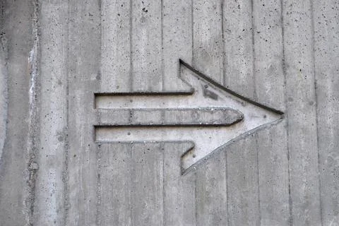 Gray Arrow Left Sign Stock Photos