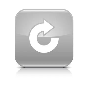 Gray arrow repeat, reload, refresh, rotation icon 스톡 일러스트