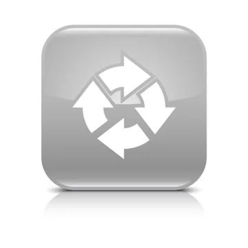 Gray arrow repeat, reload, refresh, rotation icon 스톡 일러스트