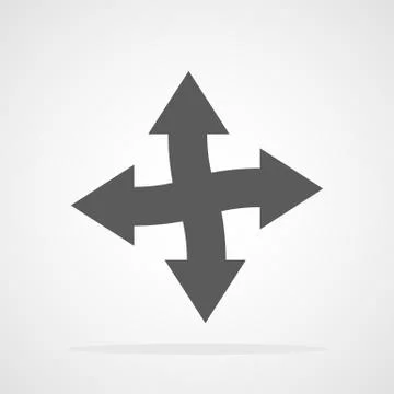 Gray arrows. Vector illustration Stock Illustration