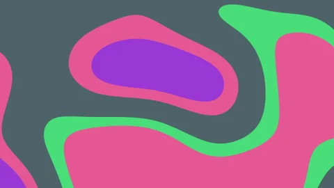 Gray backdrop with pink green and purple shapes Stock Footage 325493458