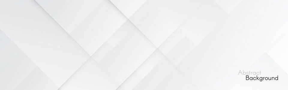 Gray background. Abstract light lines. Wide web banner. White technology Stock-Illustration