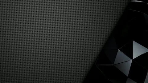 Gray Background with Black Sphere, Exclusive, Figures, Reflection, Unique Design Stock Footage 270300415