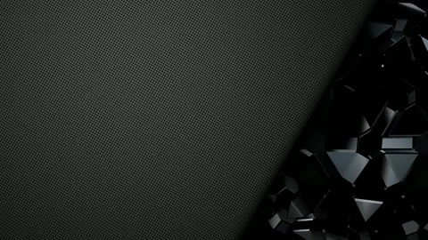 Gray Background with Black Sphere, Exclusive, Figures, Unique Design, Reflection Stock Footage 270300424