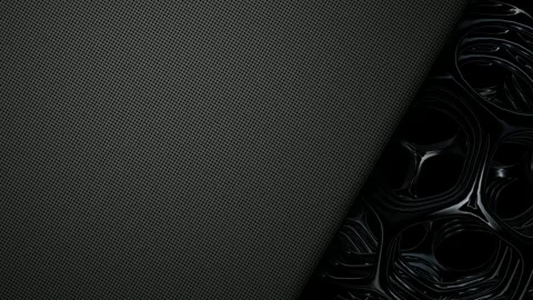 Gray Background with Black Sphere, Exclusive, Reflection, Figures, Unique Design Stock Footage 270300435