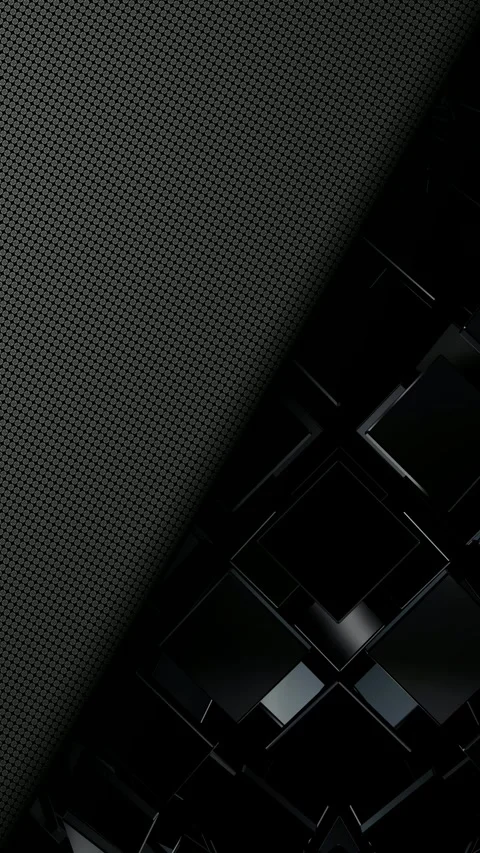 Gray Background with Black Sphere, Figures, Unique Design, Exclusive, Reflection Stock Footage 270300206