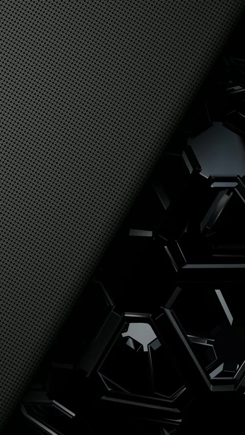 Gray Background with Black Sphere, Figures, Exclusive, Reflection, Unique Design Stock Footage 270300279