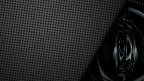 Gray Background with Black Sphere, Unique Design, Exclusive, Reflection, Figures Stock Footage 270300364