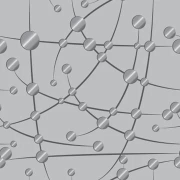 Gray background curved lines and steel points イラスト素材