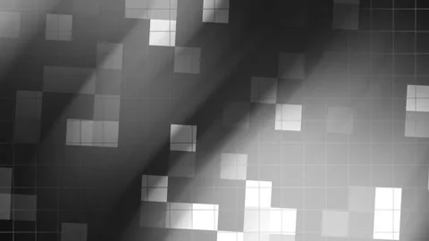 Gray background with a grid of white squares. Ideal for digital designs Stock Footage 306154688