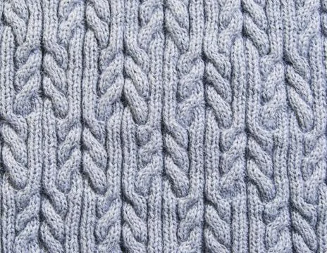 Gray background knitted fabric Stock Photos