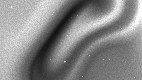 Gray background with light gray speckles and dark gray curve Stock Footage 285064363