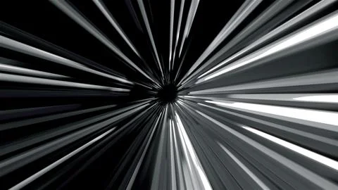 Gray background. Motion.Bright rays of light and subtle in animation rotate in Stockillustratie