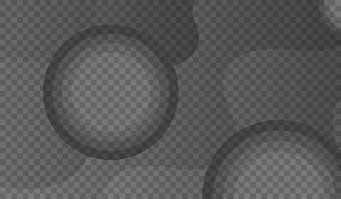 Gray background with overlapping circles and rounded shapes in various shad.. Stock Illustration