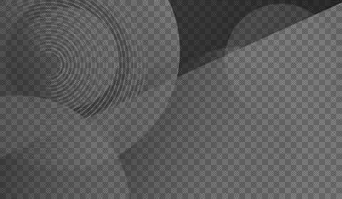 Gray background with overlapping transparent circles and concentric rings p.. Stock Illustration