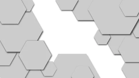 Gray background with polygon shapes with text space in the center Stock Illustration