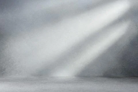 Gray background for product presentation with shadow and light from windows Stock Photos