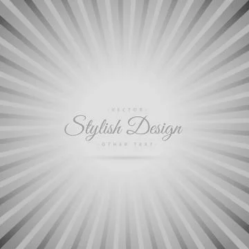 Gray background with rays Stock Illustration