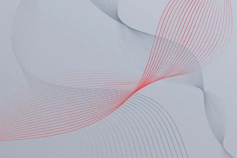 Gray Background With Red Lines Stock Illustration