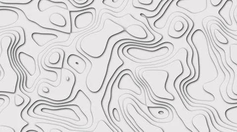 Gray Background on theme geodesy or topography. Abstract topographic background Stockillustratie