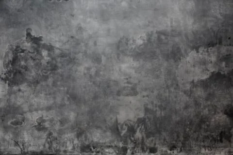 Gray background wall made on real plaster Stock Photos
