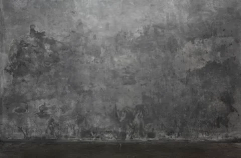 Gray background wall made on real plaster Stock Photos