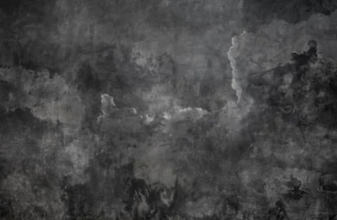 Gray background wall made on real plaster Stock Photos