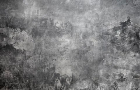 Gray background wall made on real plaster Stock Photos