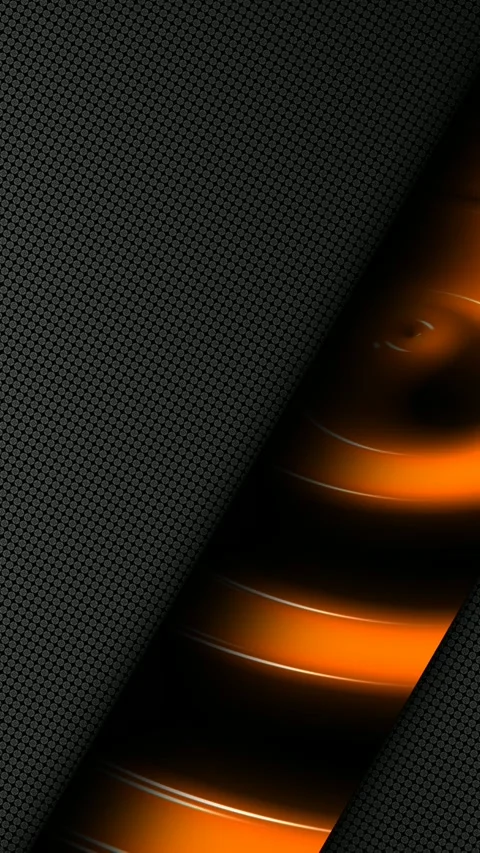 Gray Background with Waves of Orange Paint, Exclusive, 3D Render, Reflection Stock Footage 270162324