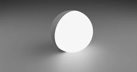 Gray Background With white light Emission Sphere Stock Footage 172260345
