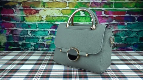 Gray bag four Stock Footage 102010638